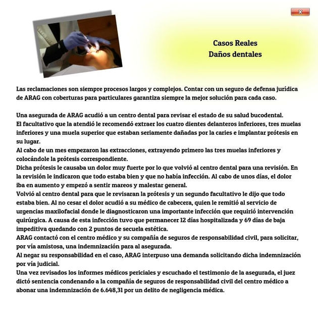 Daños dentales