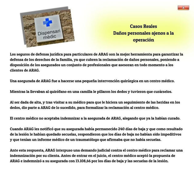 Daños personales ajenos a la operación