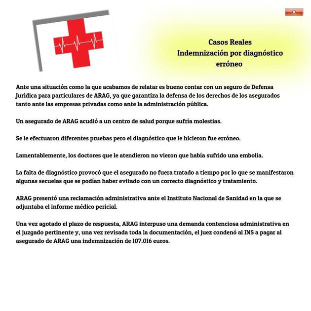 Indemnización por diagnóstico erróneo