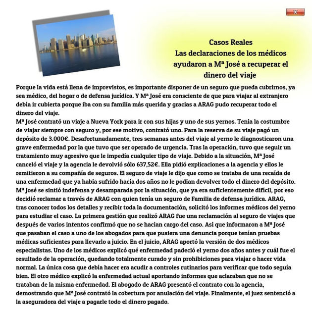 Recuperó el dinero del viaje 